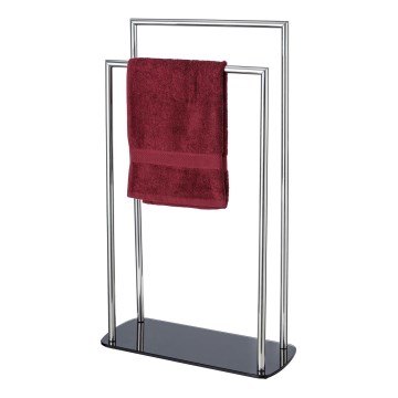 WENKO 24076800 - Handdukshållare RAVINA 48x80 cm rostfritt stål/silver/svart