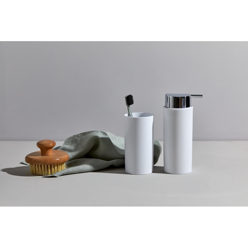 WENKO 24077800 - Set CALVO 6,5x13 cm vit/blankkrom