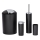 WENKO 24078800 - Set CALVO 6,5x13 cm svart/blank krom