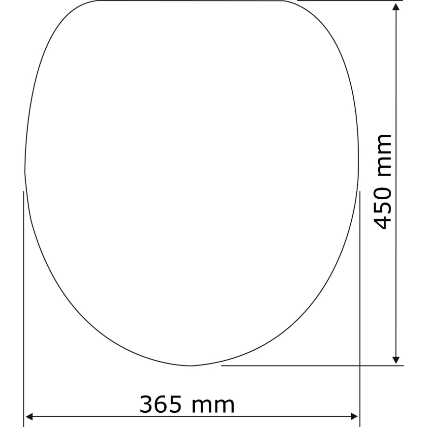 WENKO 24080800-WC toalettsits TAVOLA 36,5x45 cm vit/blank. krom