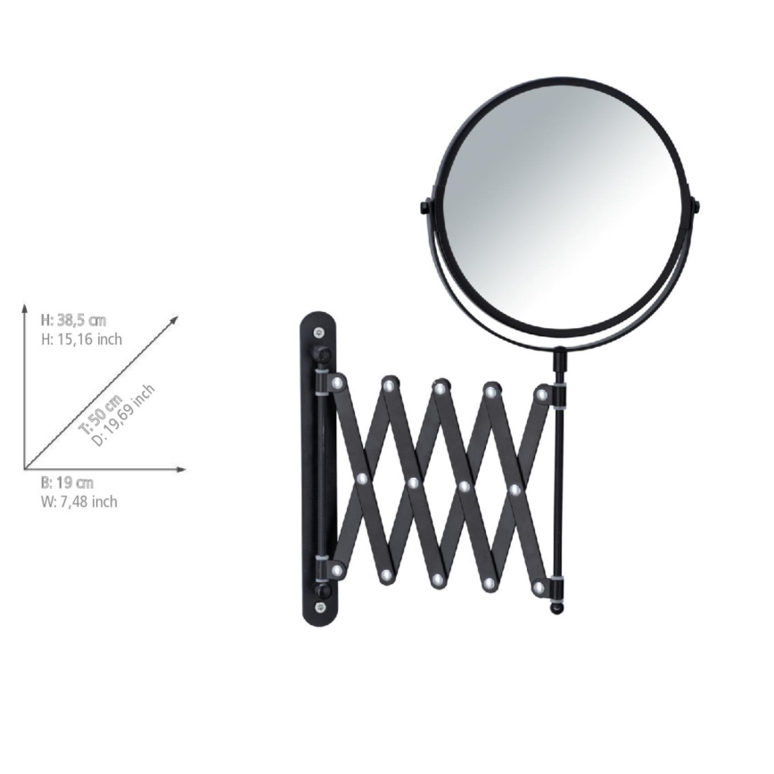 WENKO 24100100 - Spegel EXCLUSIVE 219 x 373,9 cm svart