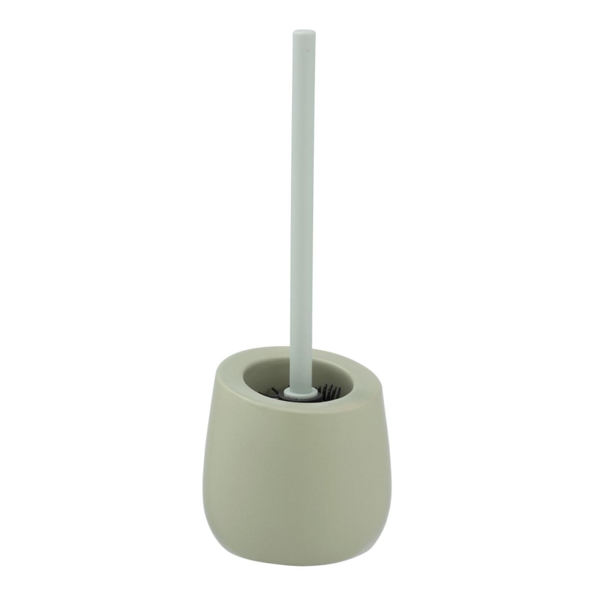 WENKO 24120100 - WC-borste BADI 13,5 x 38 cm, grön