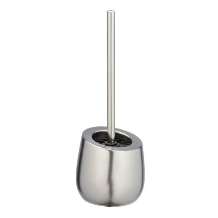 WENKO 24140100 - WC-borste BADI 13,5x38 cm silverfärgad