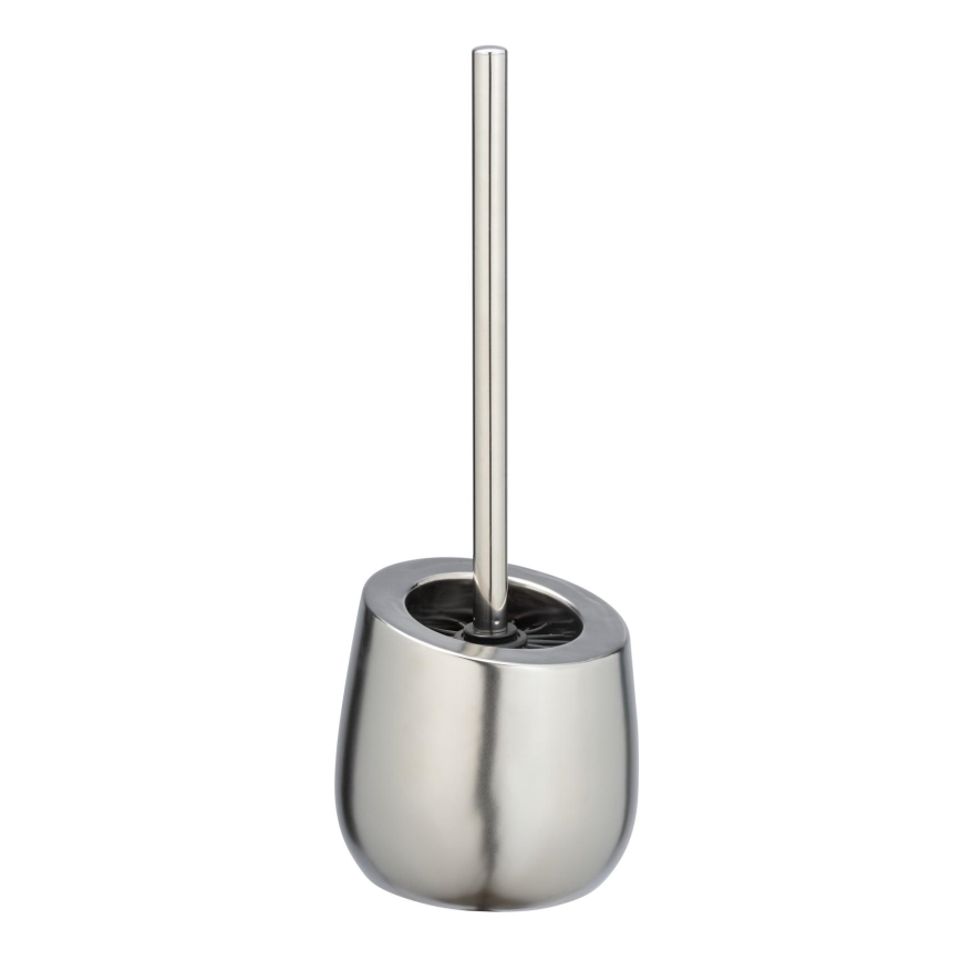 WENKO 24140100 - WC-borste BADI 13,5x38 cm silverfärgad