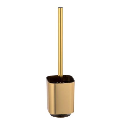 WENKO 24162100 - Toalettborste AURON 9x38,5 cm guldfärgad