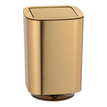 WENKO 24163100 - Papperskorg AURON 17x25,5 cm guld