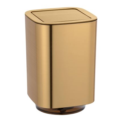 WENKO 24163100 - Papperskorg AURON 17x25,5 cm guld