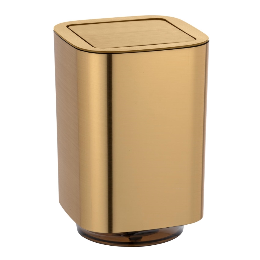 WENKO 24163100 - Papperskorg AURON 17x25,5 cm guld