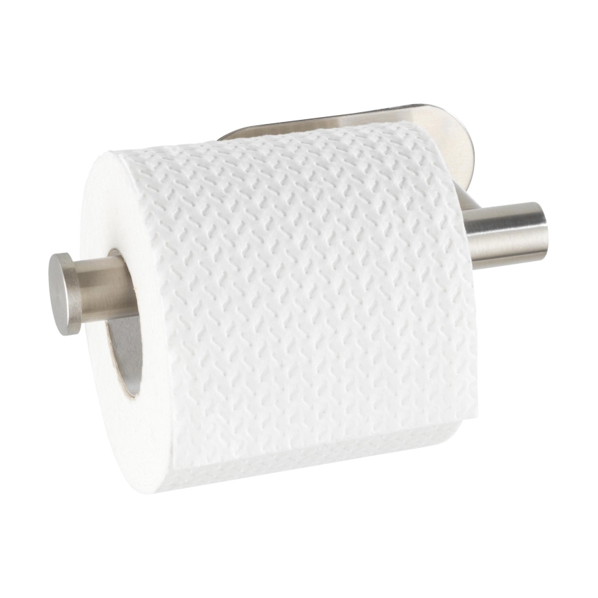 WENKO 24166100 - Toalettpappershållare TURBO-LOC OREA MATT 16x7 cm rostfritt stål/silverfärgad