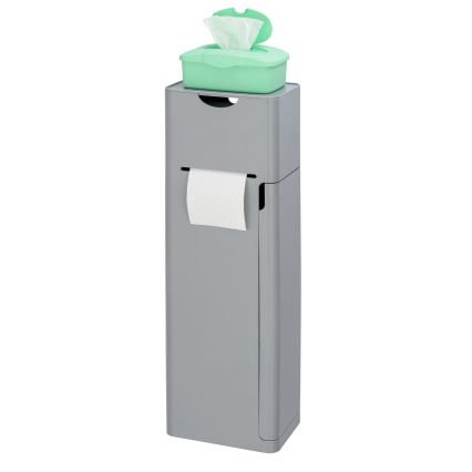 WENKO 24213100 - Toalettborste IMON 20x58,5 cm grå