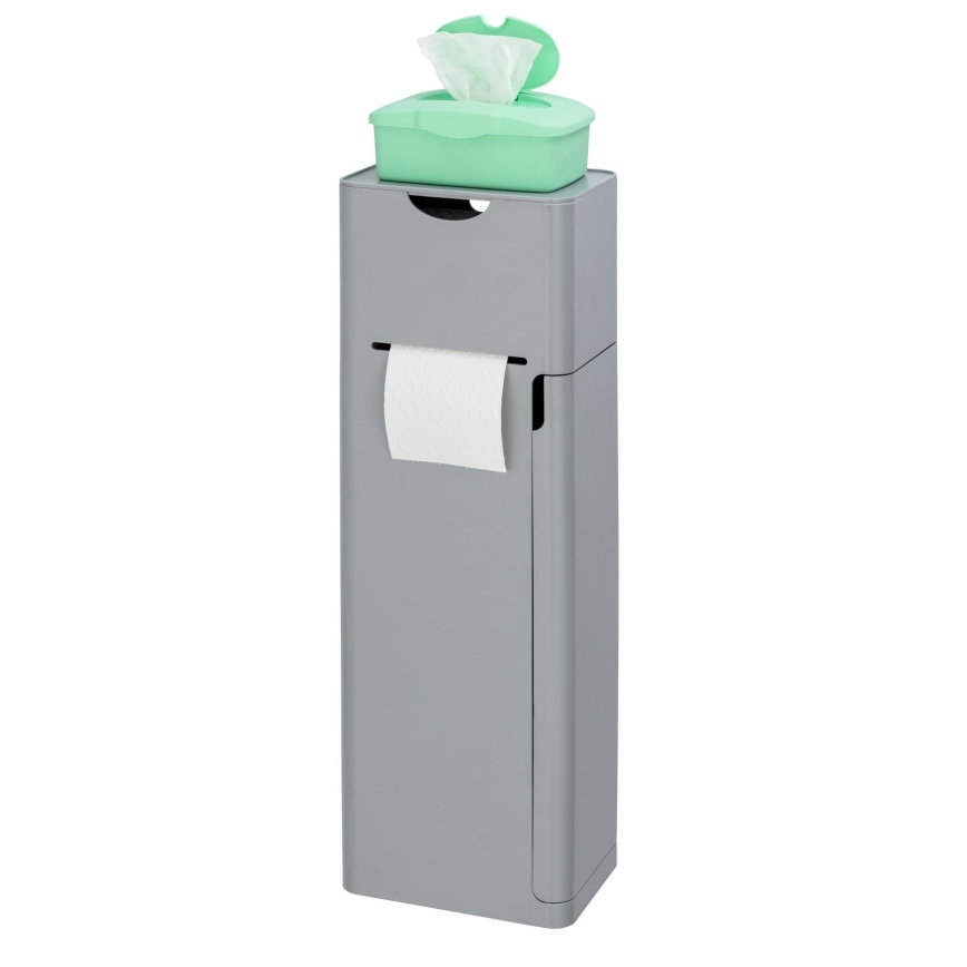 WENKO 24213100 - Toalettborste IMON 20x58,5 cm grå