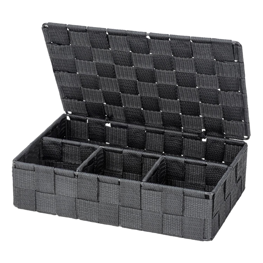 WENKO 24223100 - Korg ADRIA 26x17 cm grå/antracit
