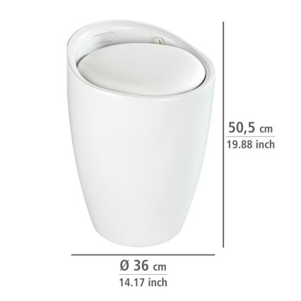 WENKO 24228100 - Pall CANDY 36x50,5 cm vit/svart