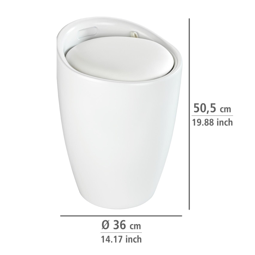 WENKO 24228100 - Pall CANDY 36x50,5 cm vit/svart