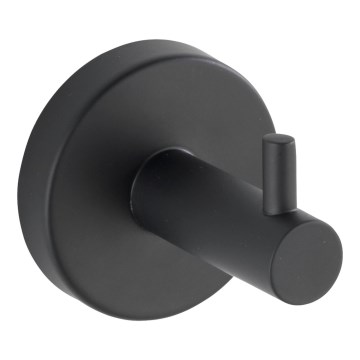WENKO 24232100-Krok BOSIO BLACK 5,5x5,5 cm rostfritt stål/silverfärgad