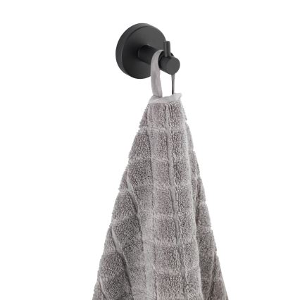 WENKO 24232100-Krok BOSIO BLACK 5,5x5,5 cm rostfritt stål/silverfärgad