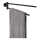WENKO 24238100-Handdukshållare BOSIO BLACK 5,5x43 cm rostfritt stål/silverfärgad