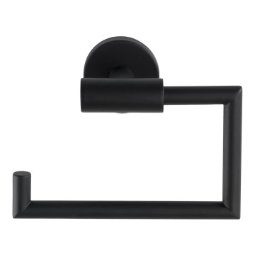 WENKO 24240100-Toalettpappershållare BOSIO BLACK 15 x 10,5 cm rostfritt stål/silver