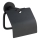 WENKO 24241100-Toalettpappershållare BOSIO BLACK 15x13,5 cm rostfritt stål/silverfärgad