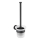 WENKO 24243100-WC toalettborste BOSIO BLACK 10x35 cm rostfritt stål/silverfärgad/satinerad