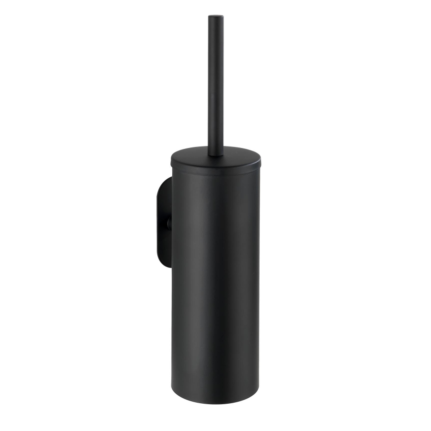 WENKO 24289100-WC toalettborste TURBO-LOC OREA BLACK 9x39,5 cm rostfritt stål/svart
