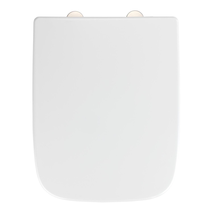 WENKO 24334100-Toalettsits EXKLUSIV 46,5x37 cm vit/silver