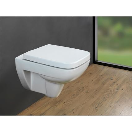 WENKO 24334100-Toalettsits EXKLUSIV 46,5x37 cm vit/silver