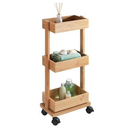 WENKO 24390100 - Hylla TORTONA 18 x 71,5 cm brun/svart