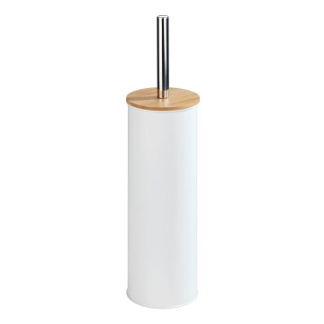 WENKO 24393100 - WC-borste TORTONA 9,5x38,5 cm vit/brun