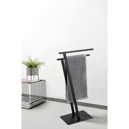 WENKO 24396100 - Handdukställ LIRIO 20x40 cm svart