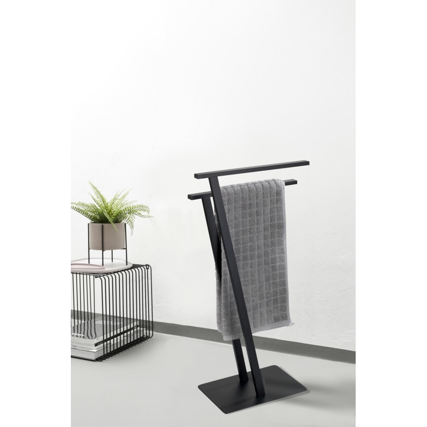 WENKO 24396100 - Handdukställ LIRIO 20x40 cm svart