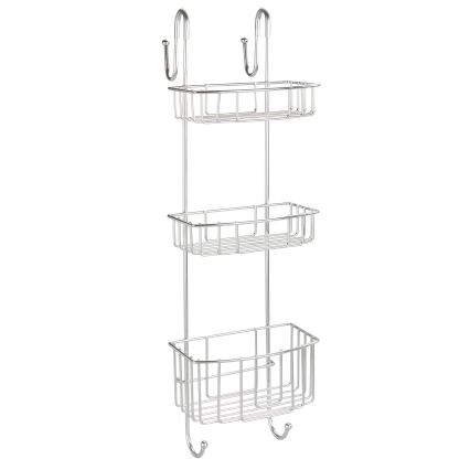 WENKO 24422100 - Hylla OLESI 22,5x70 cm rostfritt stål/silver