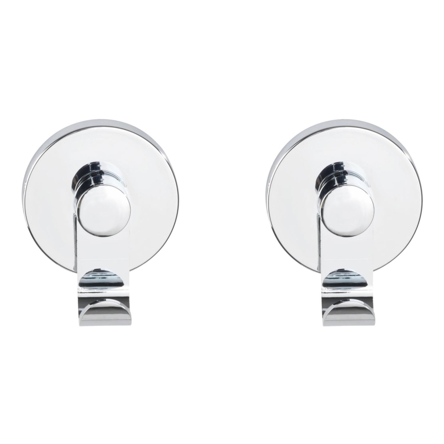 WENKO 24466100-Krok VACUUM-LOC 6x7 cm blank krom