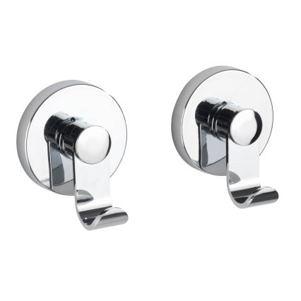 WENKO 24466100-Krok VACUUM-LOC 6x7 cm blank krom