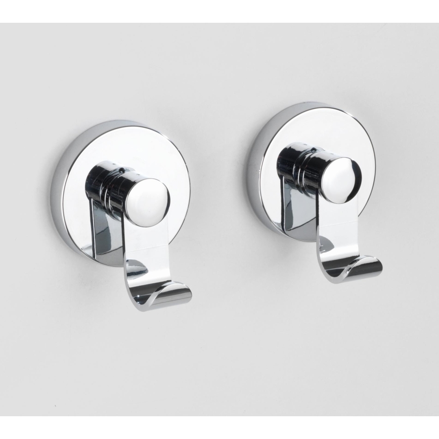 WENKO 24466100-Krok VACUUM-LOC 6x7 cm blank krom