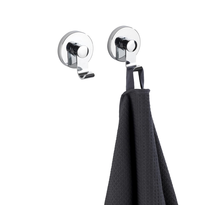 WENKO 24466100-Krok VACUUM-LOC 6x7 cm blank krom