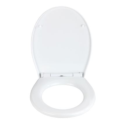 WENKO 24516100-WC toalettsits 300/350 kg, 37x44,5 cm, vit/silver