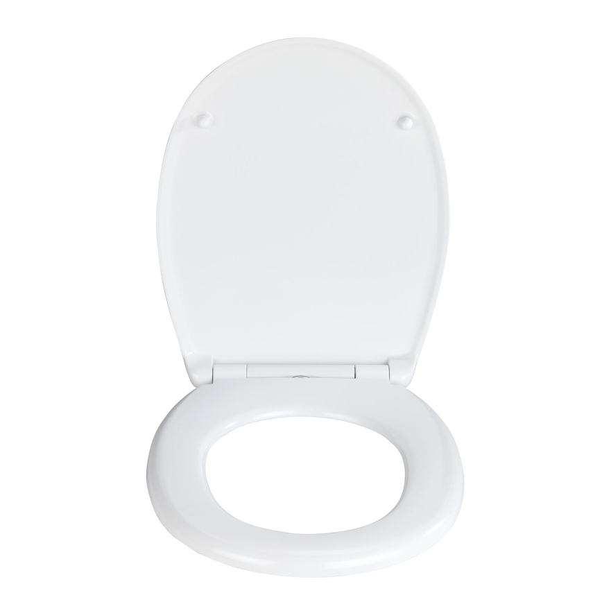 WENKO 24571100-WC toalettsits VORNO NEO 46x37 cm vit/silver