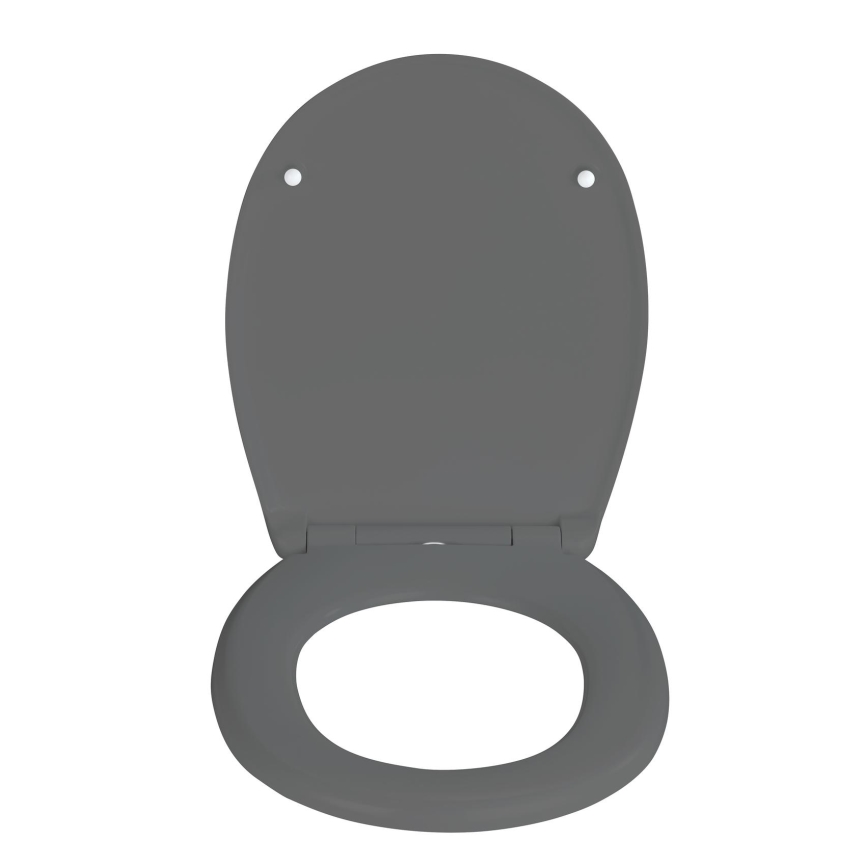 WENKO 24572100-WC WC-sits VORNO NEO 46x37 cm grå/silver