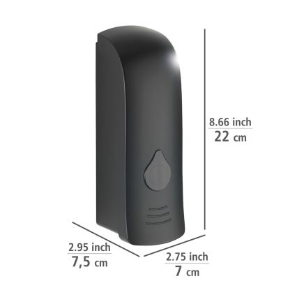 WENKO 24589100-tvåldispenser RANERA 740 ml svart