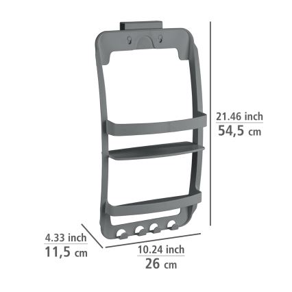 WENKO 24633100 - Hylla UNIVERSAL 26 x 54,5 cm antracit