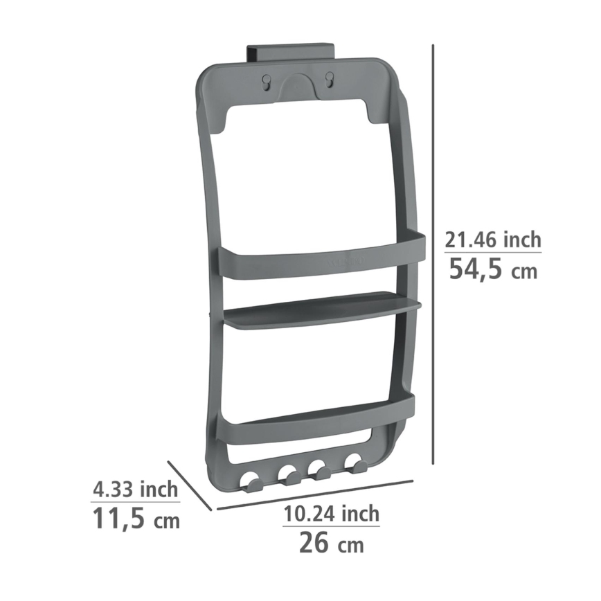 WENKO 24633100 - Hylla UNIVERSAL 26 x 54,5 cm antracit