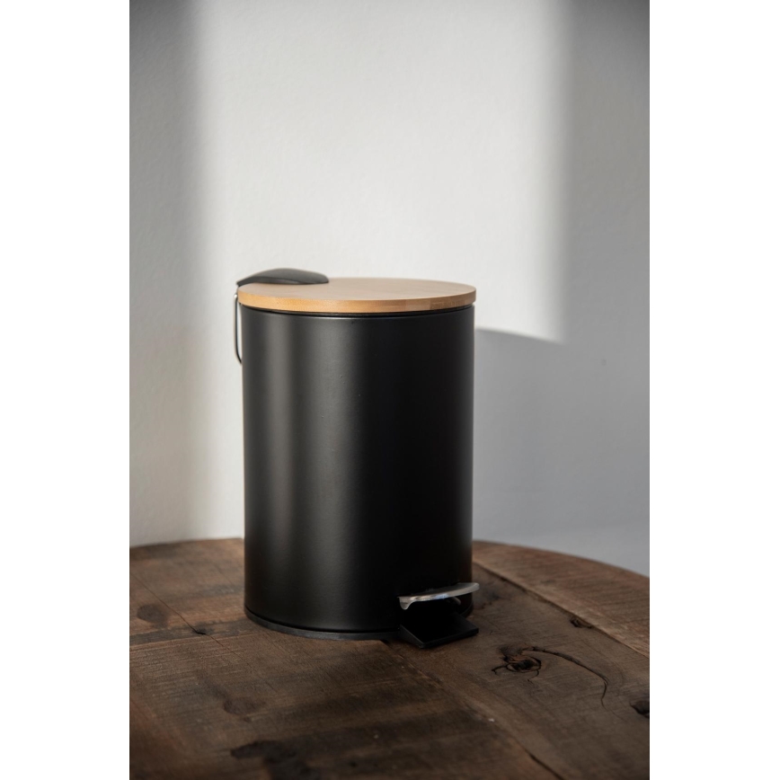 WENKO 24696100 - Förvaringskorg TORTONA 17x21 cm svart/brun