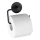 WENKO 24738100 - Toalettpappershållare VACUUM-LOC, rund, 13,5x10,5 cm, svart