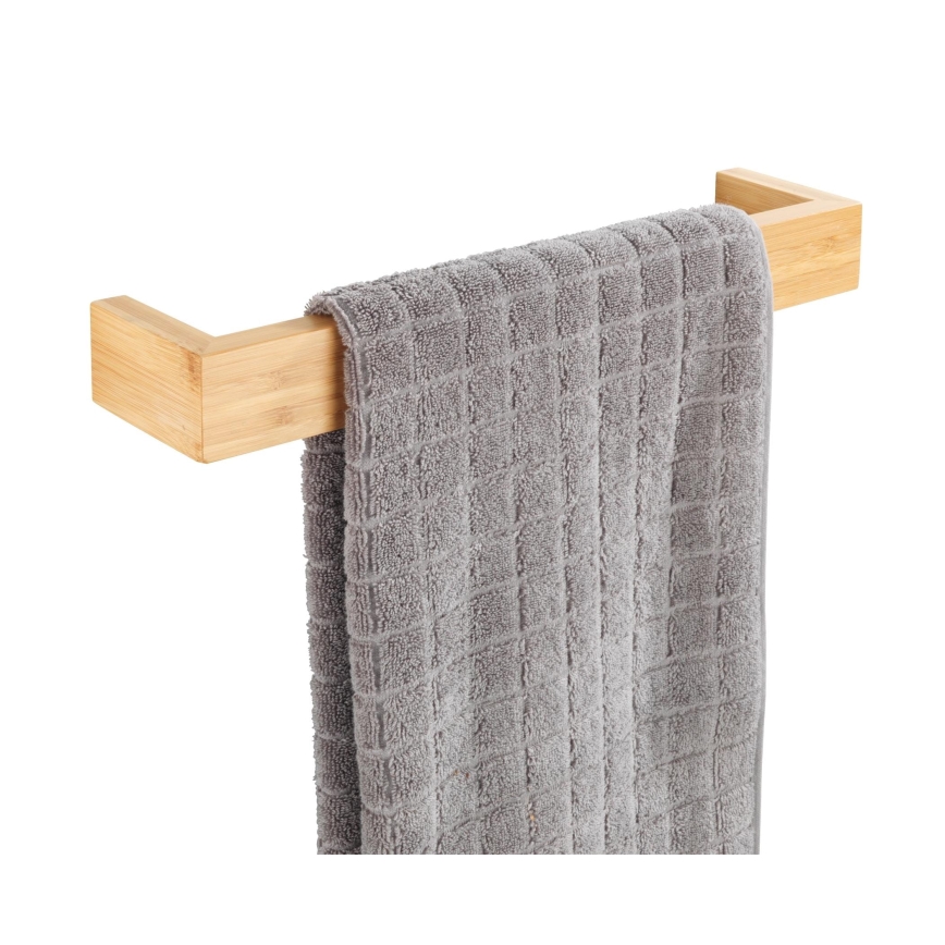 WENKO 24741100 - Handdukshållare BAMBUSA 40x9 cm brun