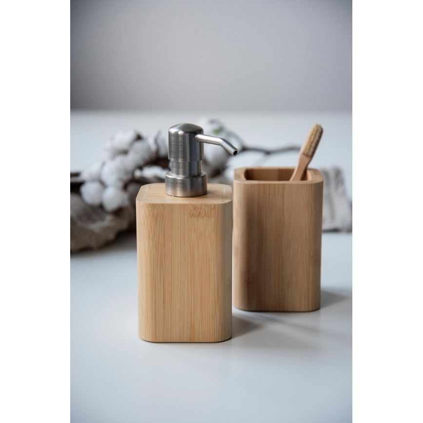 WENKO 24746100 - BAMBUSA-kopp 7,1 x 10,7 cm brun