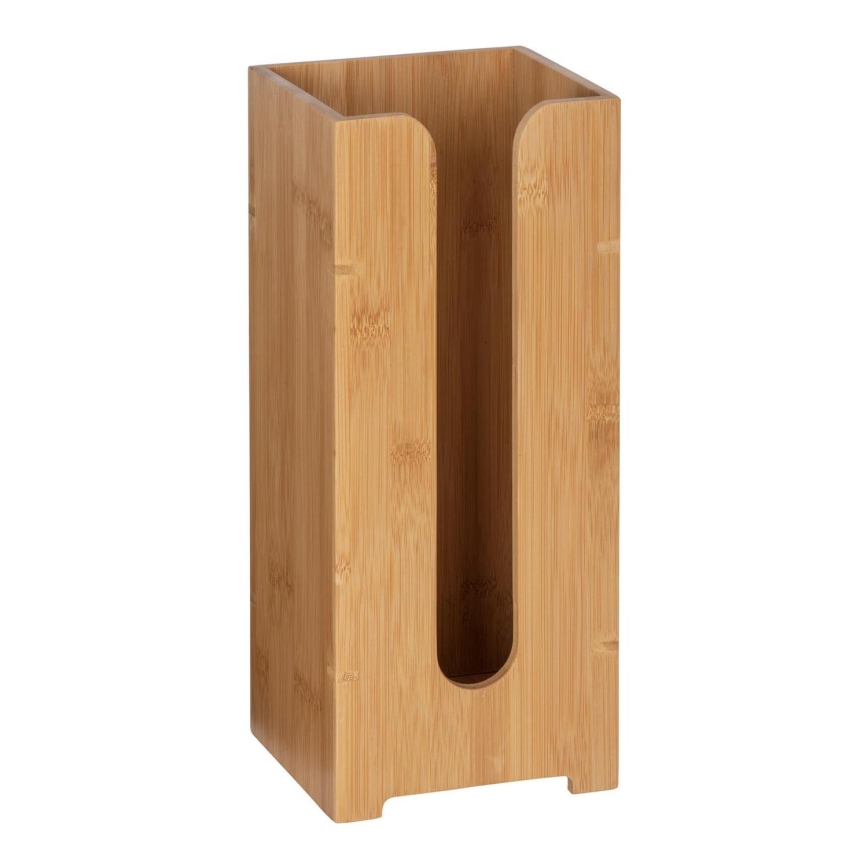 WENKO 24749100 - Toalettpappershållare BAMBUSA 15 x 35,5 cm brun