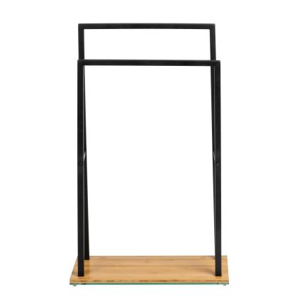 WENKO 24752100 - Handdukshållare BAMBUSA 46x80 cm svart/brun