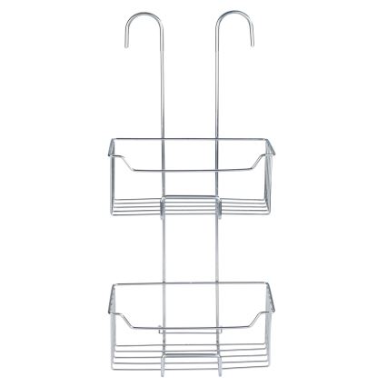 WENKO 24758100 - Duschhylla MILO 25x55 cm silver/klar