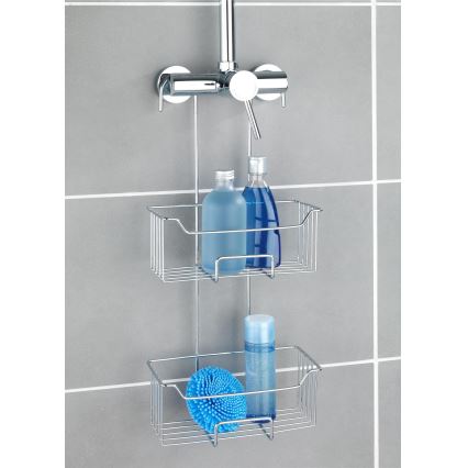 WENKO 24758100 - Duschhylla MILO 25x55 cm silver/klar